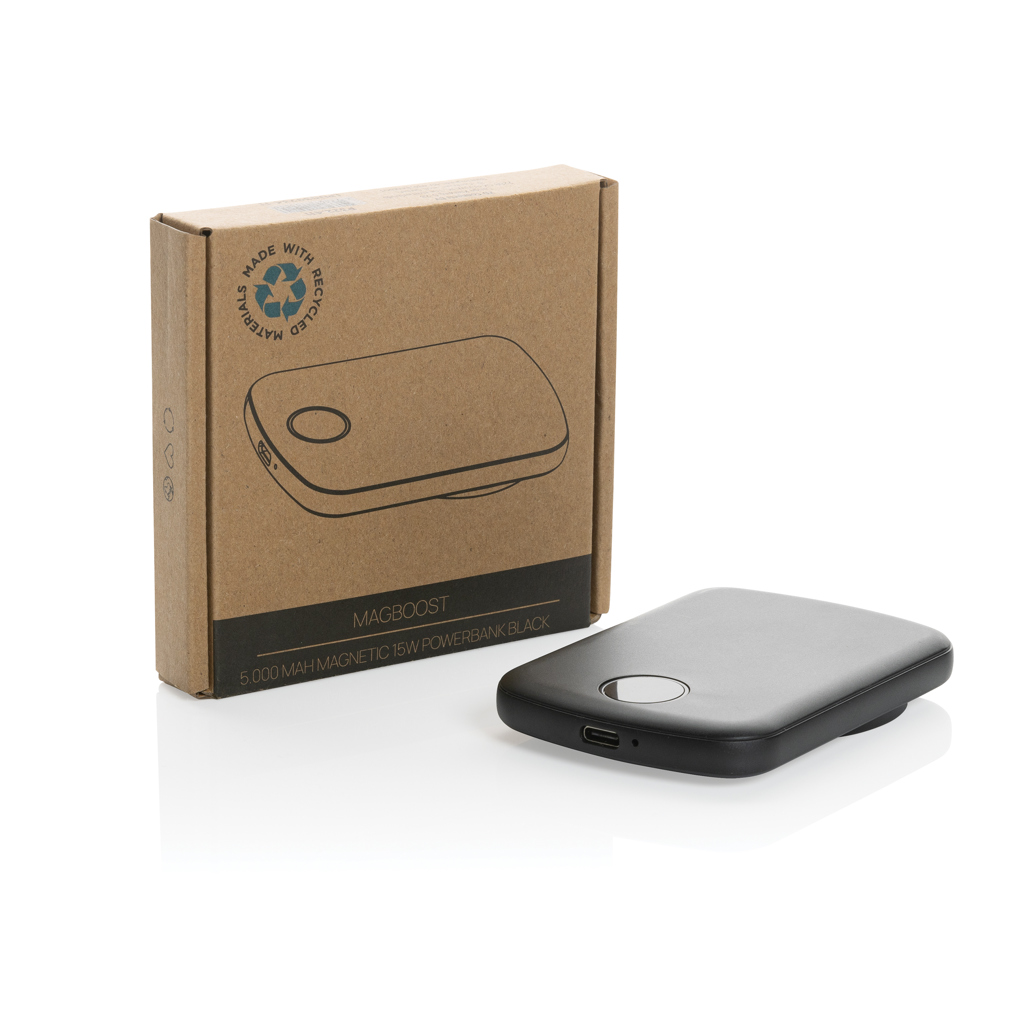 Powerbank MagBoost de 5000 mah de plástico reciclado RCS - Tecnología - Regalo Promocional Personalizado - imagen 10