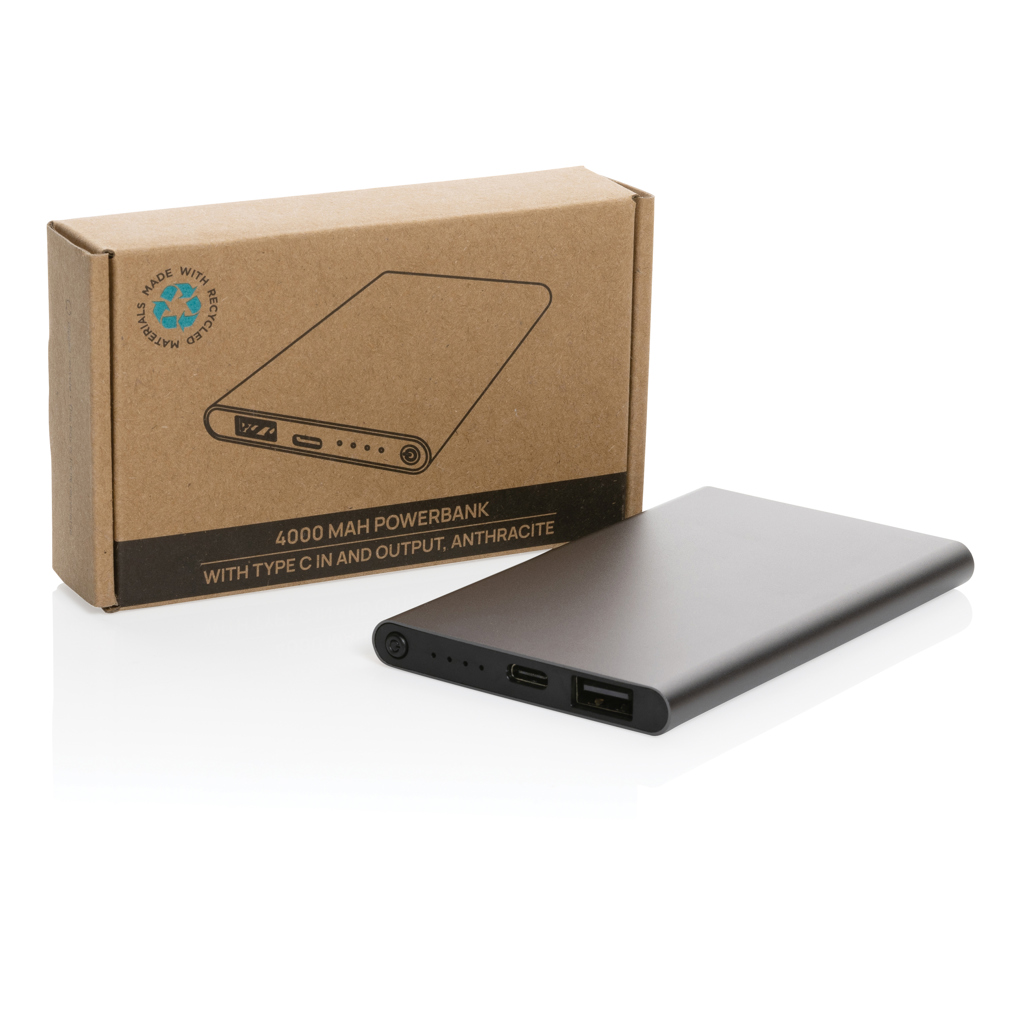 Powerbank plástico/aluminio RCS reciclado de 4000 mah tipo C - Tecnología - Regalo Promocional Personalizado - imagen 9