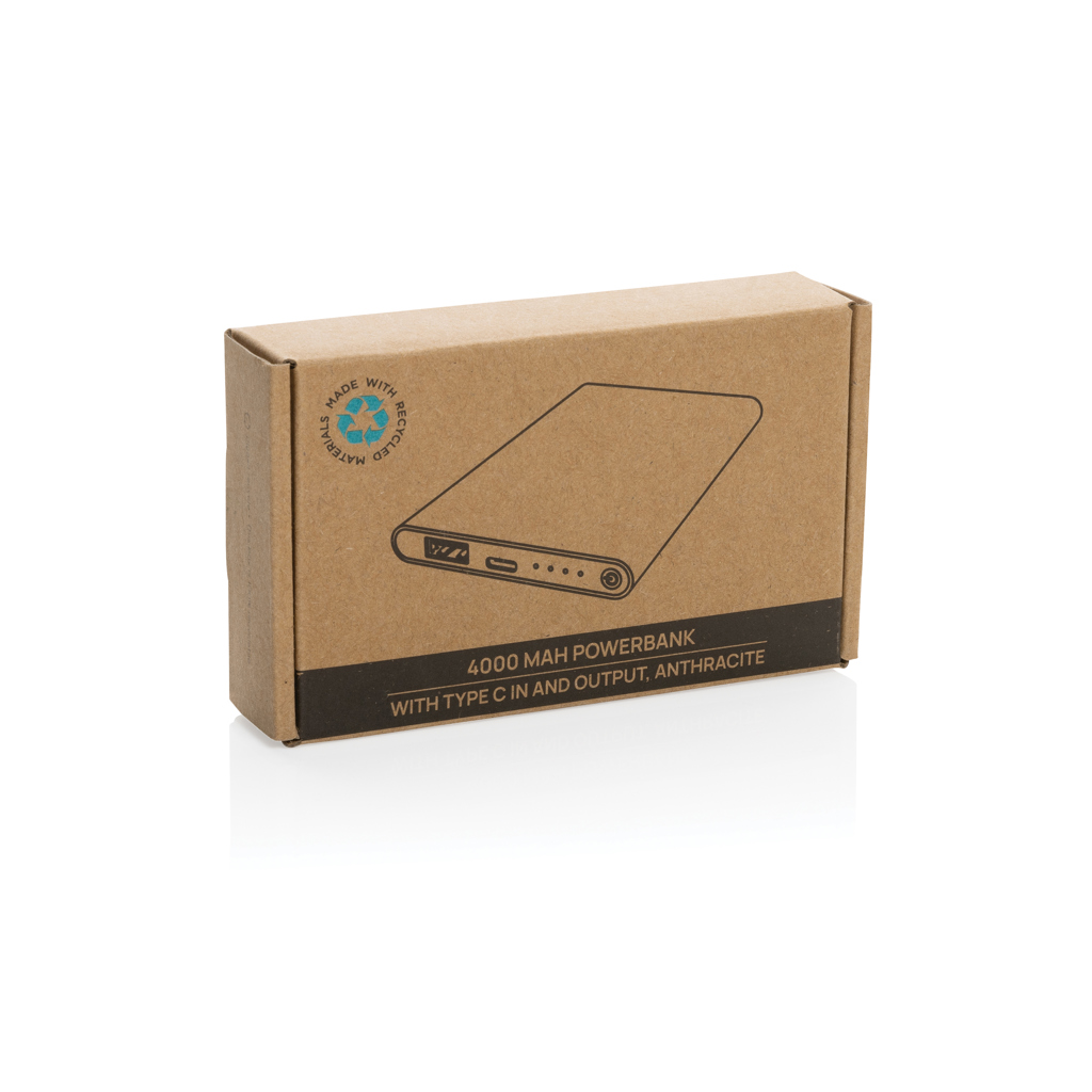 Powerbank plástico/aluminio RCS reciclado de 4000 mah tipo C - Tecnología - Regalo Promocional Personalizado - imagen 10