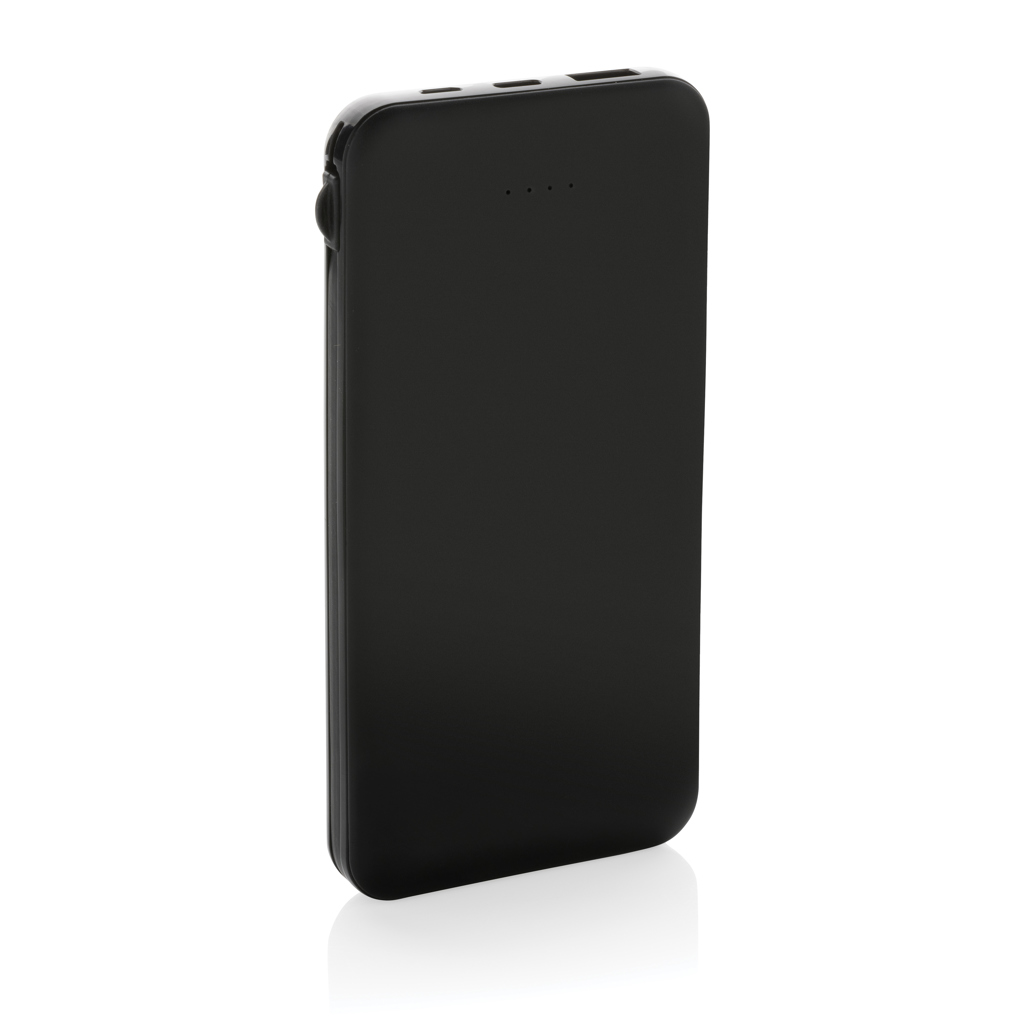 Powerbank personalizada RCS de plástico reciclado de 10.000 mAh con cable integrado - Tecnología - Regalo Promocional Personalizado - imagen 6