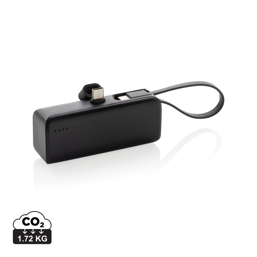Powerbank personalizada Powerlink RCS de plástico de 3000 mah con conector USB C - Tecnología - Regalo Promocional Personalizado