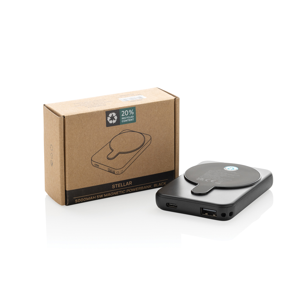 Powerbank personalizada Stellar magnética de plástico reciclado de 5000 mAh de 5W - Tecnología - Regalo Promocional Personalizado - imagen 12