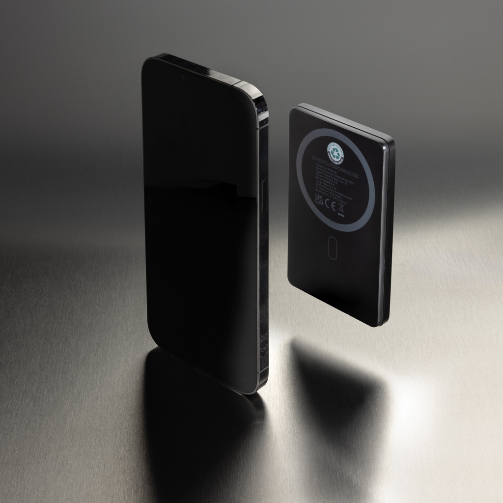 Powerbank personalizada Orion magnética de aluminio reciclado RCS de 5000 mAh - Tecnología - Regalo Promocional Personalizado - imagen 10