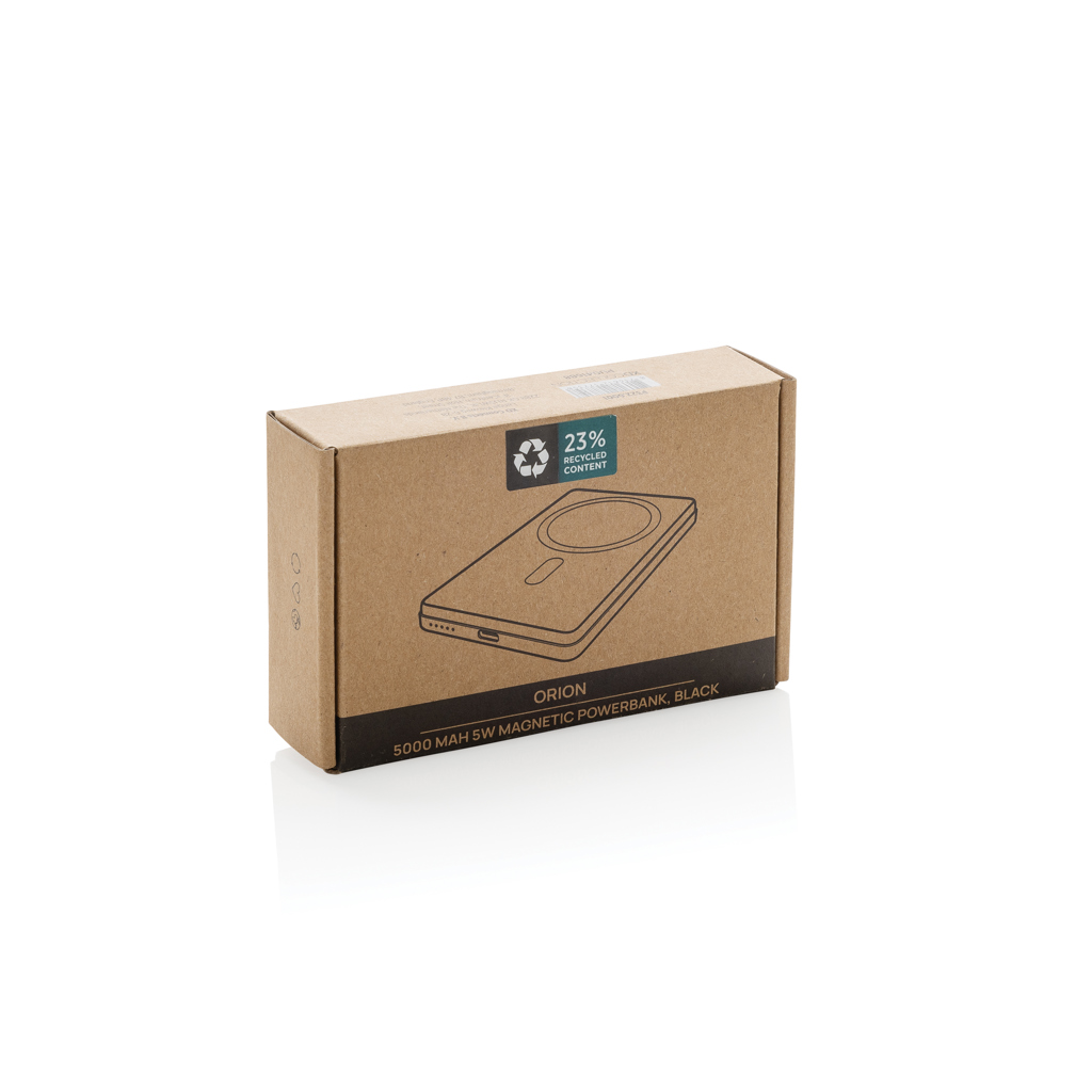 Powerbank personalizada Orion magnética de aluminio reciclado RCS de 5000 mAh - Tecnología - Regalo Promocional Personalizado - imagen 12