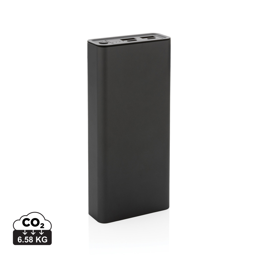 Powerbank personalizada Terra RCS de aluminio reciclado de 20.000 mAh de 20W - Tecnología - Regalo Promocional Personalizado