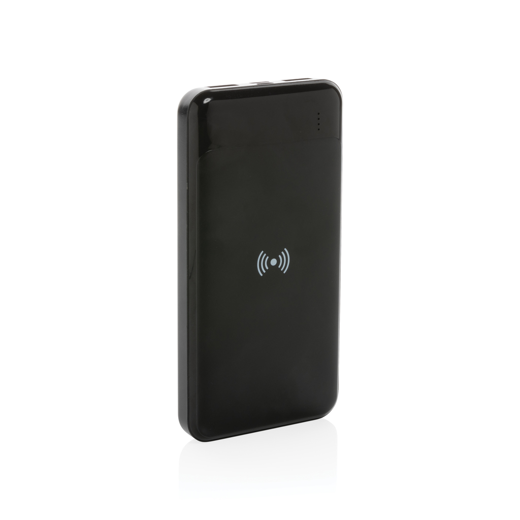 Powerbank inalámbrica personalizada de plástico reciclado estándar RCS - Tecnología - Regalo Promocional Personalizado - vista alternativa