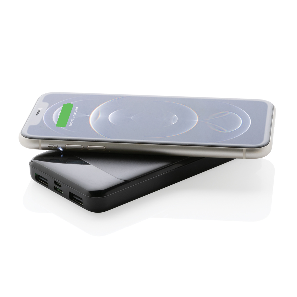 Powerbank inalámbrica personalizada de plástico reciclado estándar RCS - Tecnología - Regalo Promocional Personalizado - imagen 4