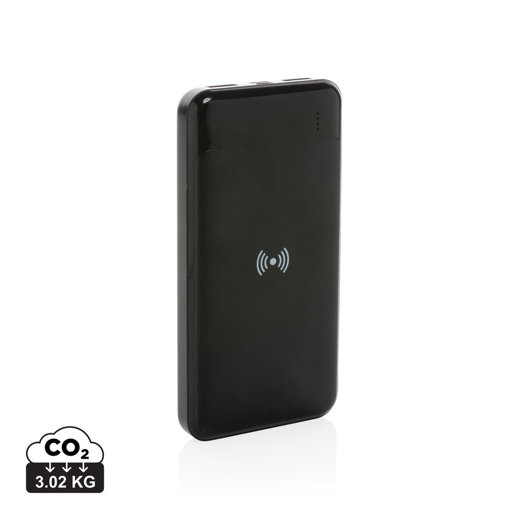 Powerbank inalámbrica personalizada de plástico reciclado estándar RCS - Tecnología - Regalo Promocional Personalizado
