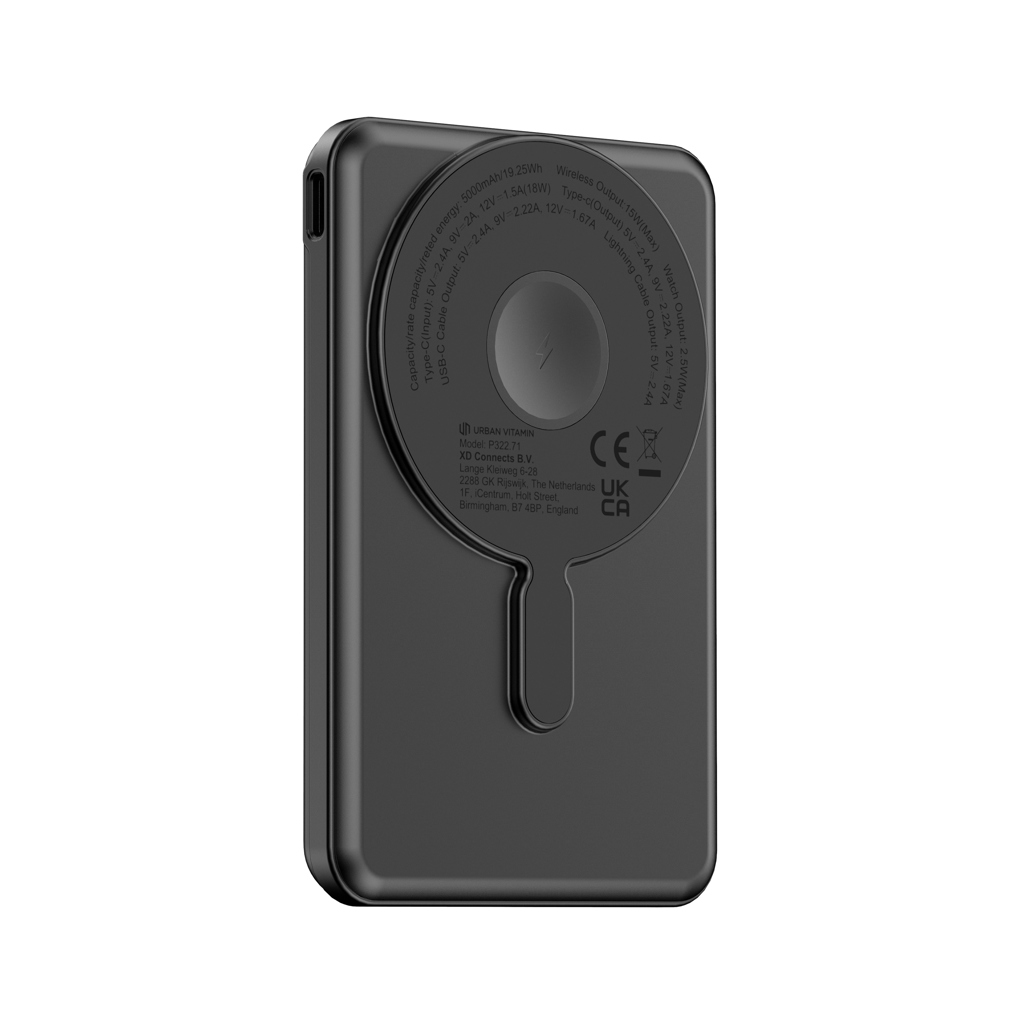 Powerbank magnético Urban Vitamin Redwood 5 en 1 - Tecnología - Regalo Promocional Personalizado - vista alternativa