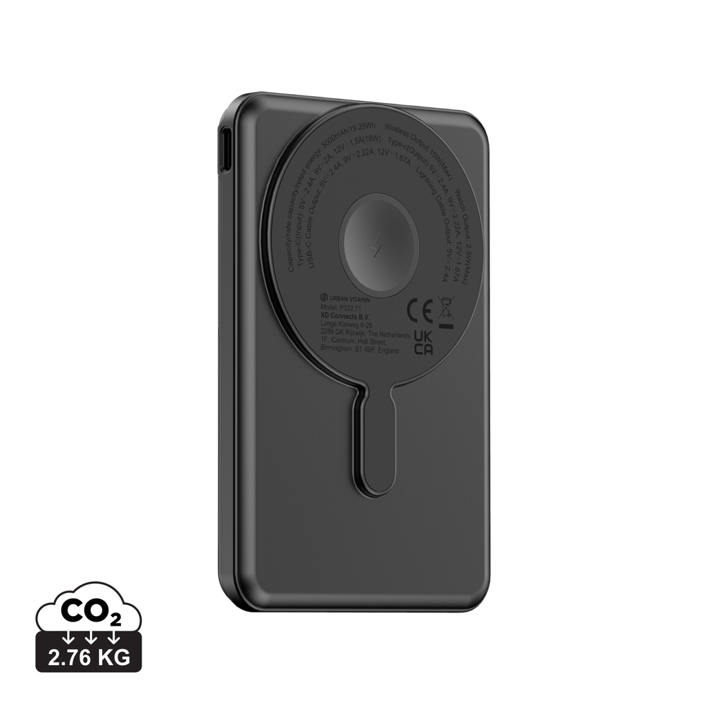 Powerbank magnético Urban Vitamin Redwood 5 en 1 - Tecnología - Regalo Promocional Personalizado