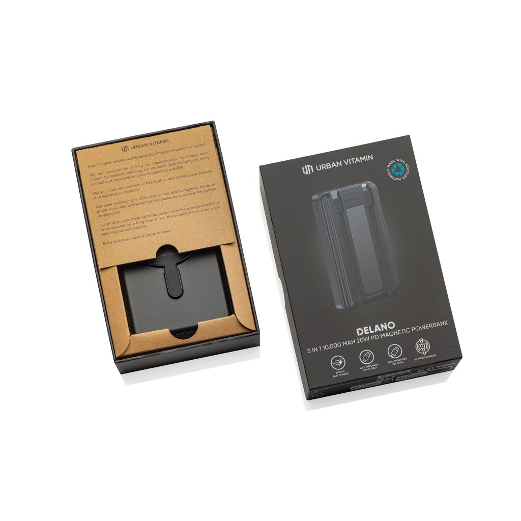 Powerbank magnético Uban Vitamin Delano 5 en 1 - Tecnología - Regalo Promocional Personalizado - imagen 3