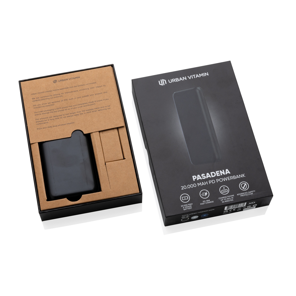 Powerbank personalizada Pasadena Urban Vitamin de 20.000 mAh de 18W PD - Tecnología - Regalo Promocional Personalizado - imagen 9