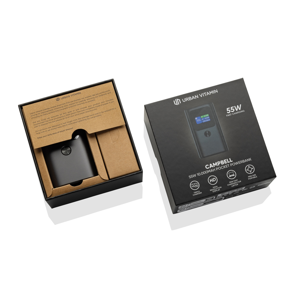 Batería externa Urban Vitamin Campbell 55W y 10.000 mAh - Tecnología - Regalo Promocional Personalizado - imagen 5