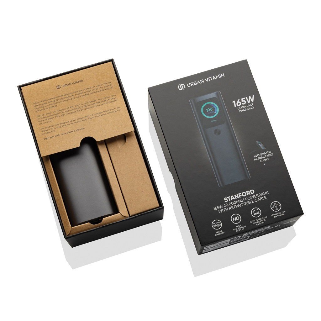 Batería externa Urban Vitamin Stanford de 165W y 20 000 mAh - Tecnología - Regalo Promocional Personalizado - imagen 17