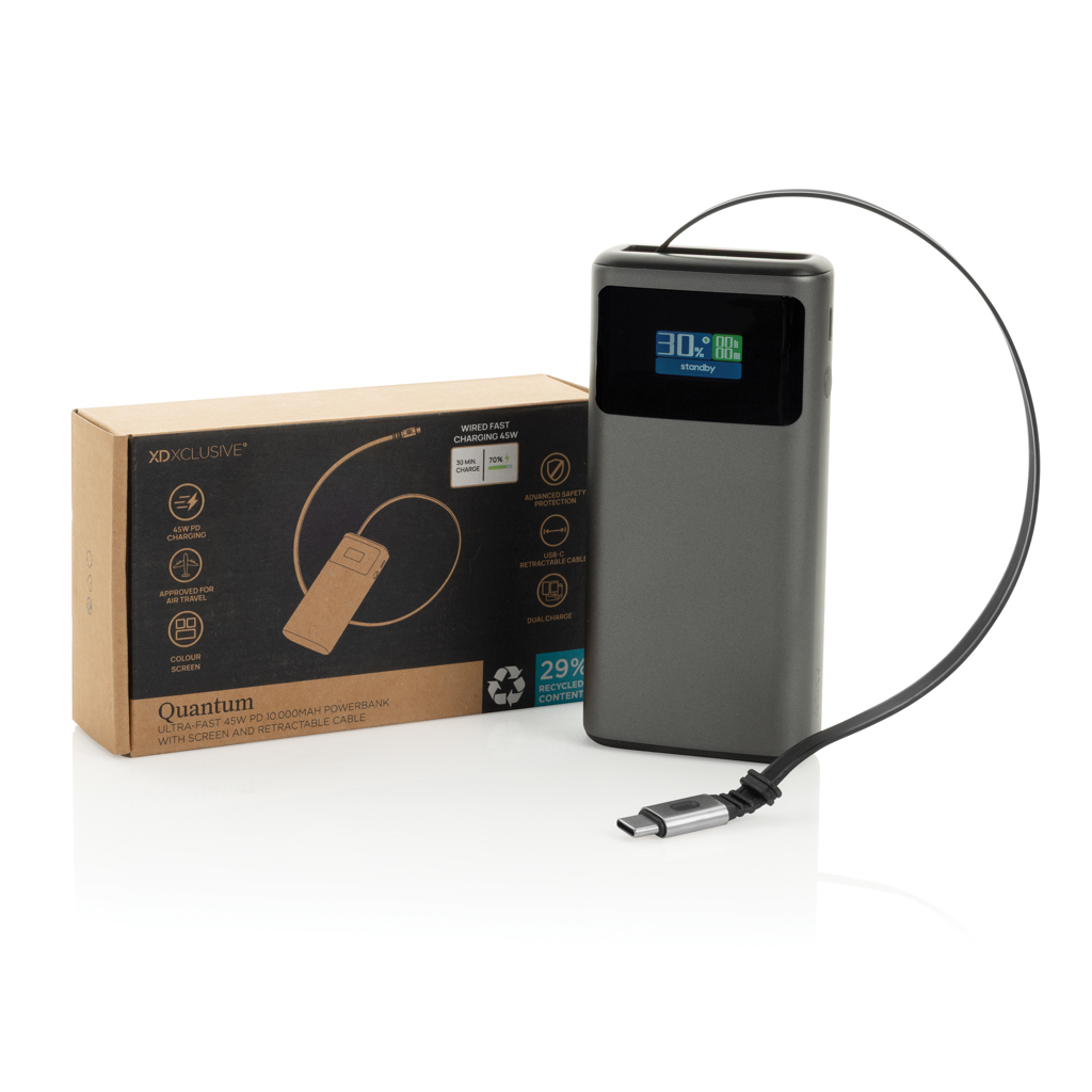 Powerbank Quantum RCS ultrarrápido PD45W de 10.000 mAh - Tecnología - Regalo Promocional Personalizado - imagen 4