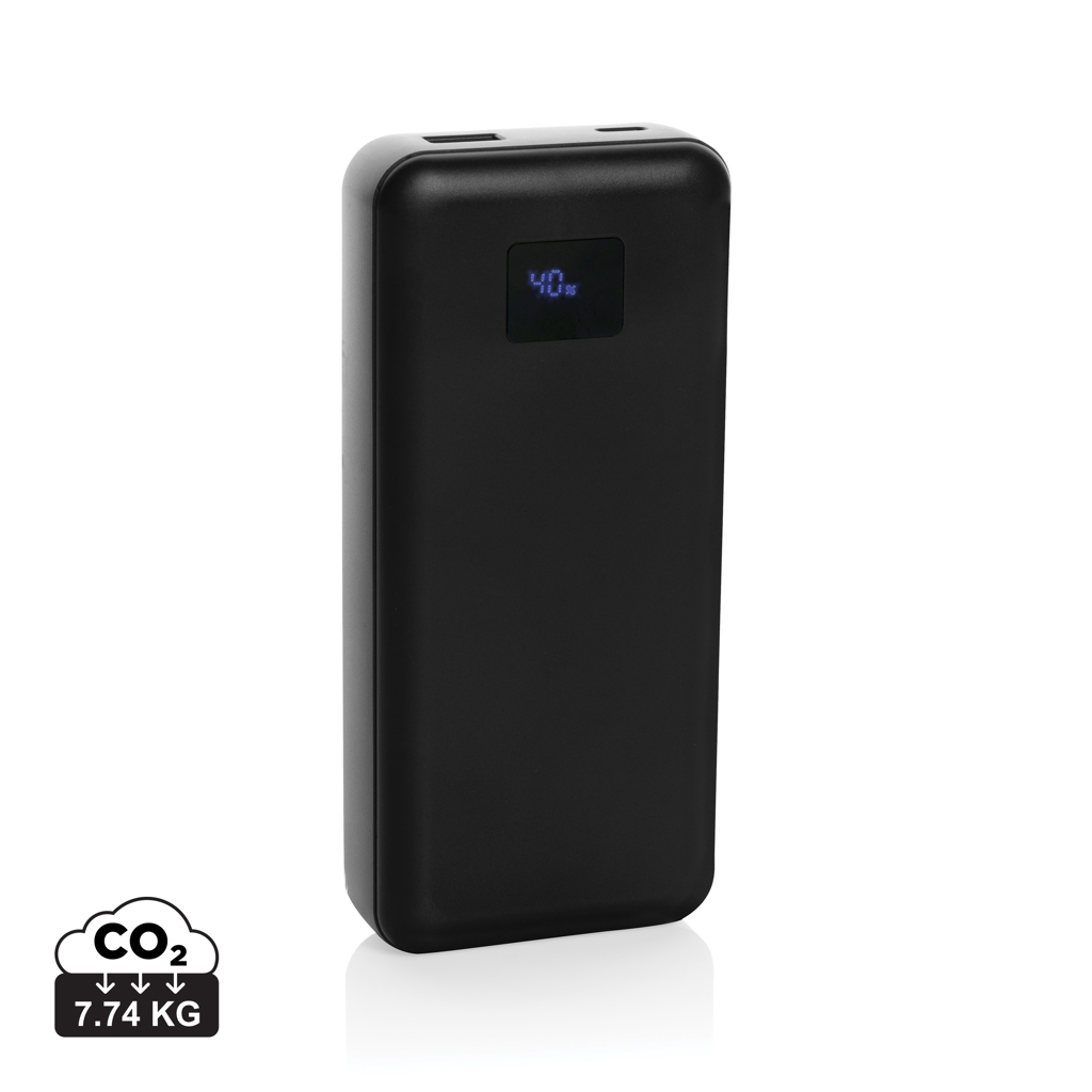 Powerbank personalizada Gridley de 65W para ordenador RCS de plástico reciclado de 20.000 mAh - Tecnología - Regalo Promocional Personalizado