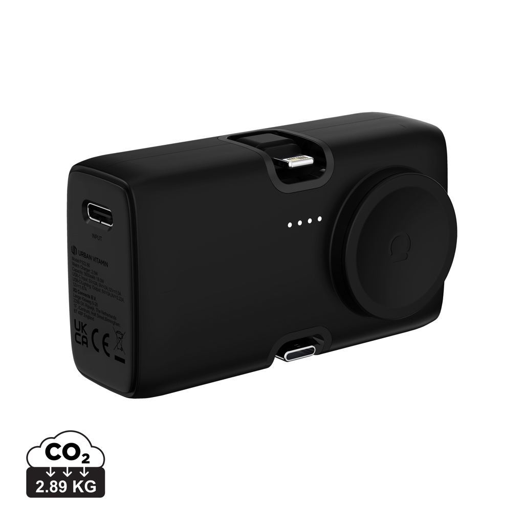 Cargador para reloj personalizado Urban Vitamin San Diego de plástico RCS de 5000 mAh - Tecnología - Regalo Promocional Personalizado