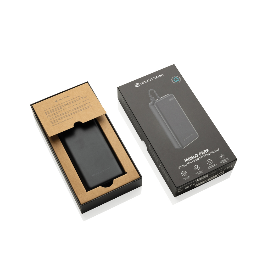 Batería personalizada Menlo Park Urban Vitamin 20W RCS de 20000 mAh - Tecnología - Regalo Promocional Personalizado - imagen 4