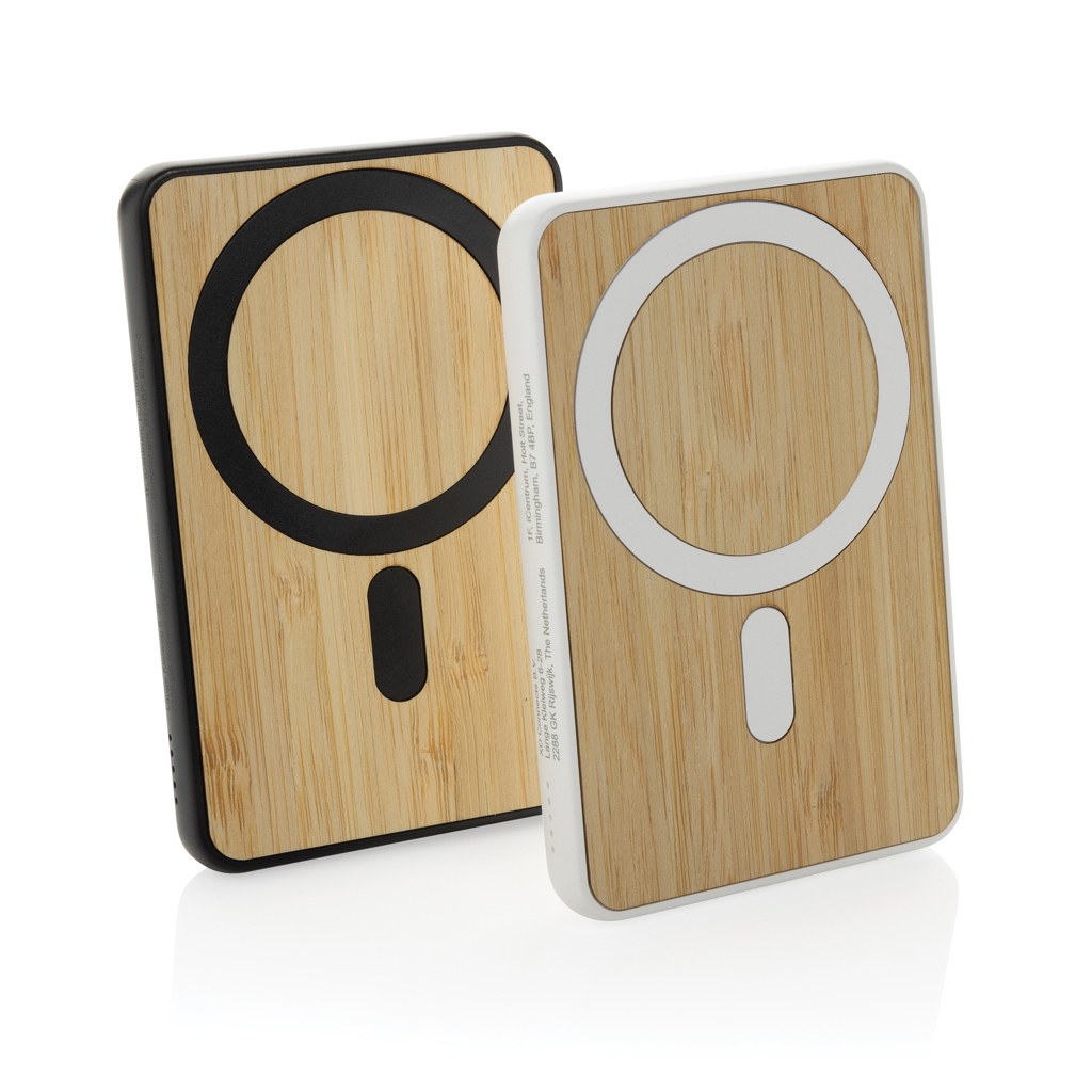 Powerbank mágnetica personalizada Zen RCS de bambú y plástico reciclado de 5000 mAh - Tecnología - Regalo Promocional Personalizado - imagen 10