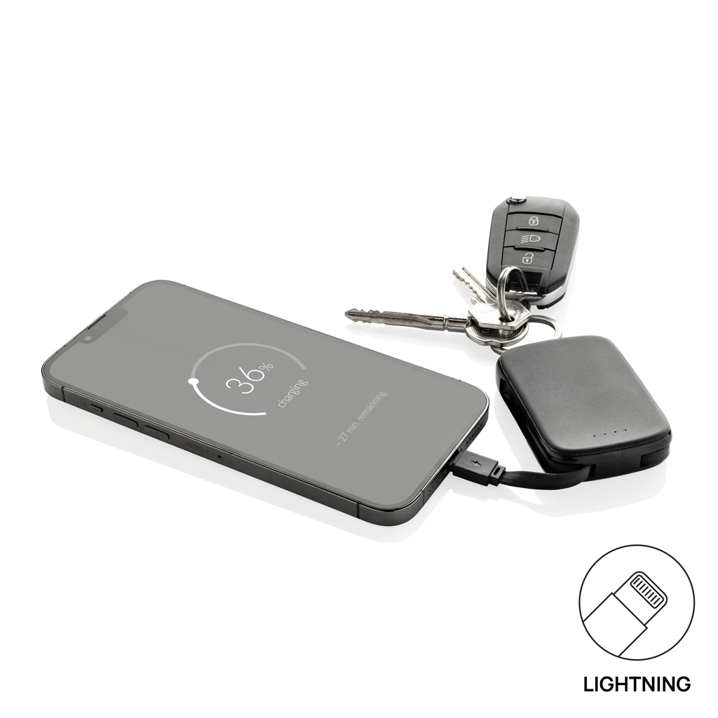 Llavero Nexo y batería externa 2000 mAh con cables RCS - Tecnología - Regalo Promocional Personalizado - imagen 5