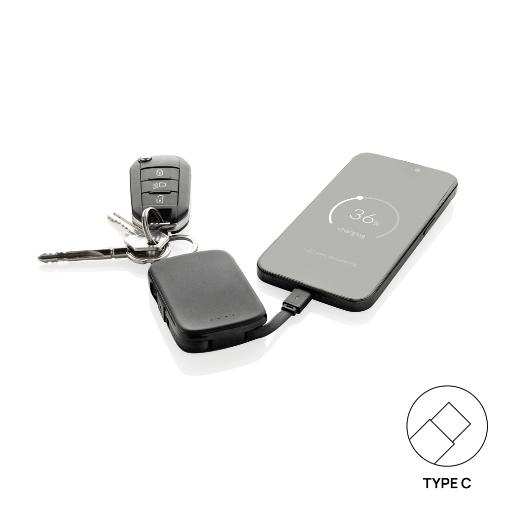 Llavero Nexo y batería externa 2000 mAh con cables RCS - Tecnología - Regalo Promocional Personalizado - imagen 6
