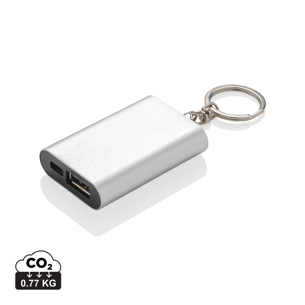 Powerbank llavero personalizado de aluminio de 1000 mAh