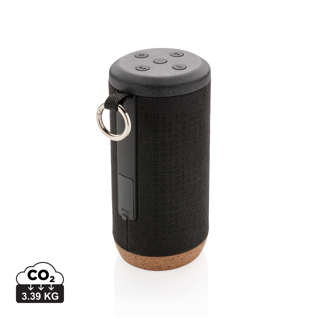 Altavoz inalámbrico personalizado Baia de madera y corcho de 10W - Tecnología - Regalo Promocional Personalizado