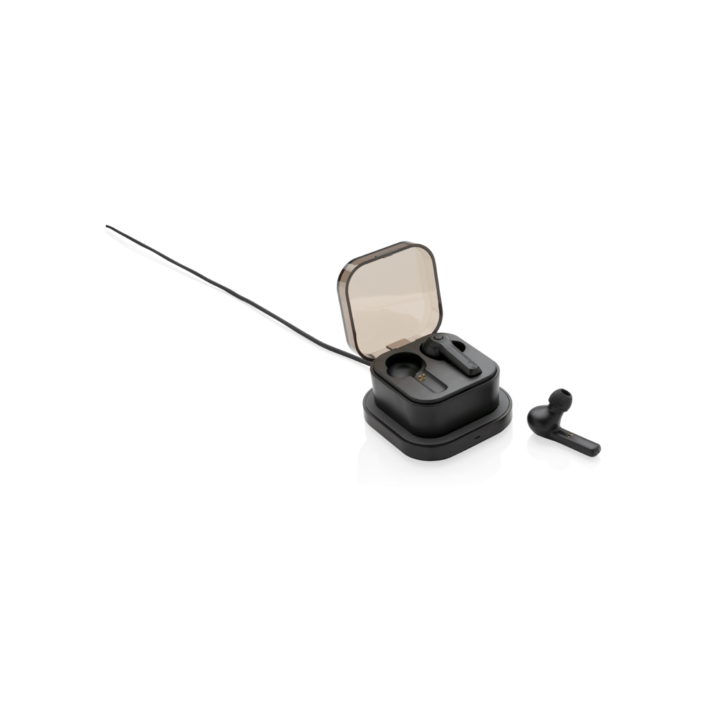 Auriculares inalámbricos personalizados TWS con caja de carga inalámbrica de ABS - Tecnología - Regalo Promocional Personalizado - vista alternativa