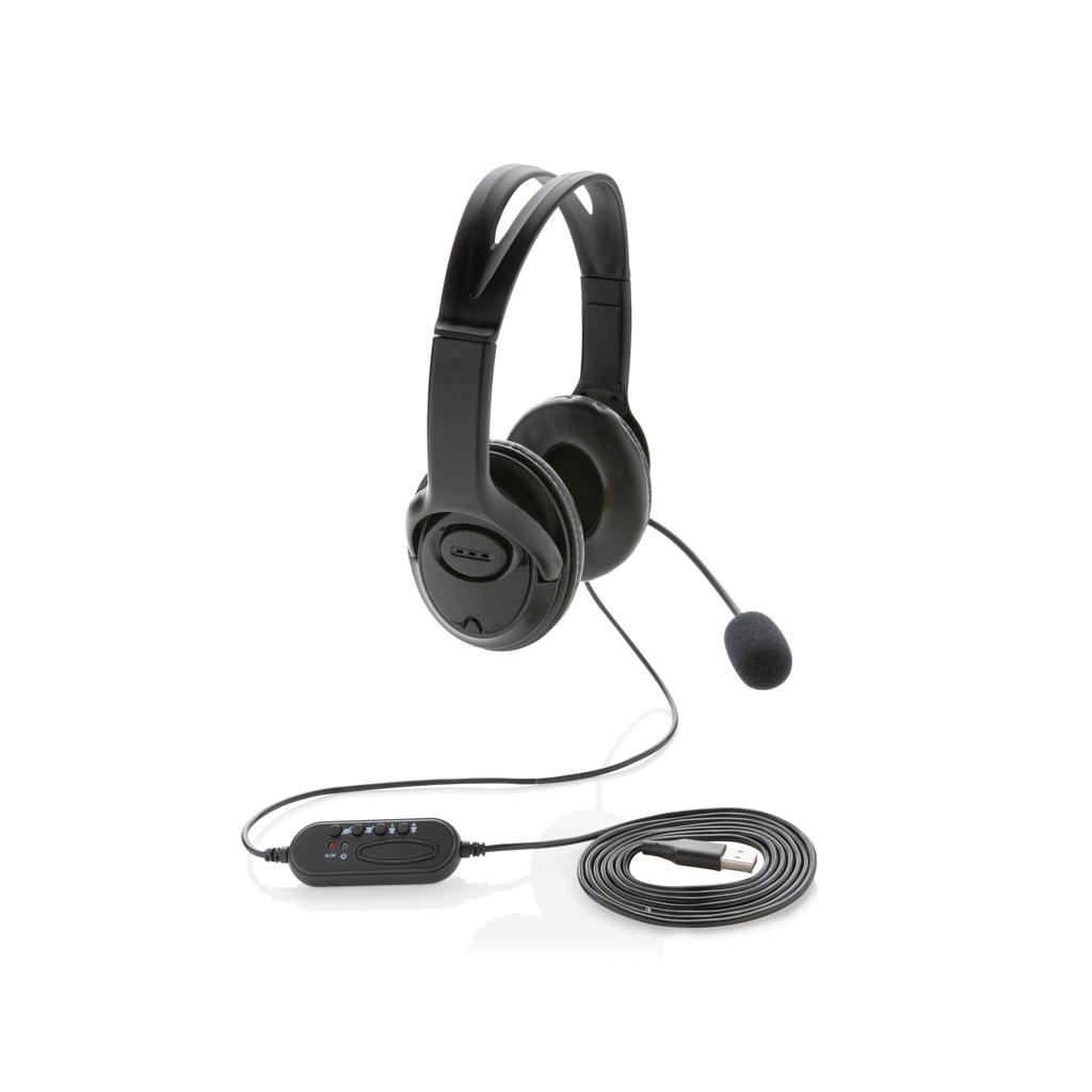 Auriculares personalizados ideales para videollamada de ABS con USB - Tecnología - Regalo Promocional Personalizado - vista alternativa