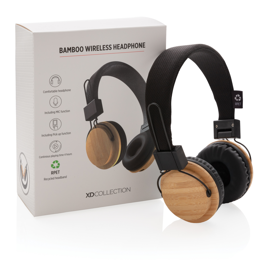 Auriculares inalámbricos bambú - Tecnología - Regalo Promocional Personalizado - imagen 11