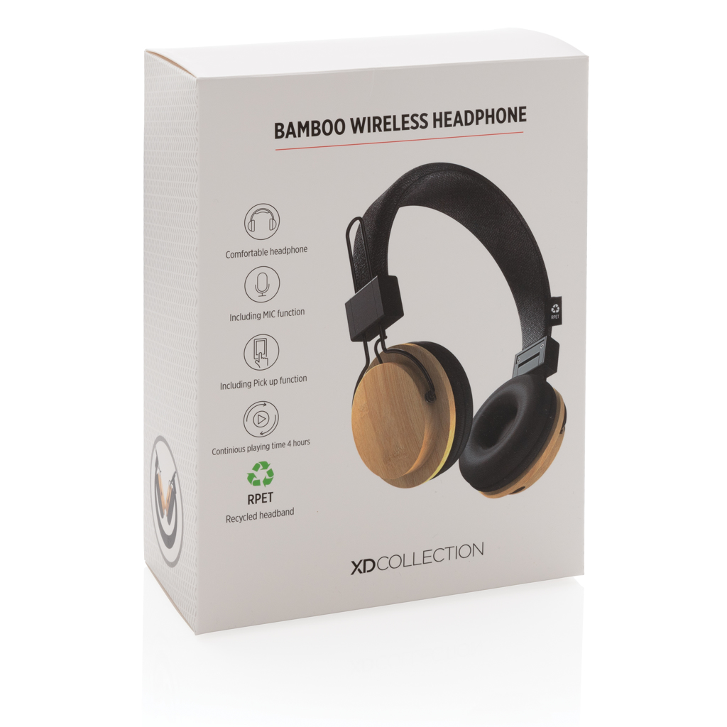 Auriculares inalámbricos bambú - Tecnología - Regalo Promocional Personalizado - imagen 12