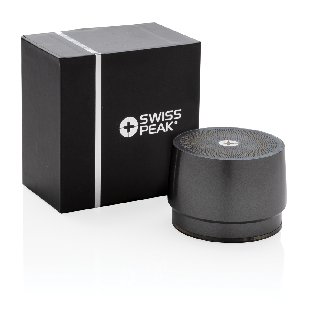 Altavoz inalámbrico personalizado de graves Swiss Peak de acero inoxidable de 5W - Tecnología - Regalo Promocional Personalizado - imagen 9