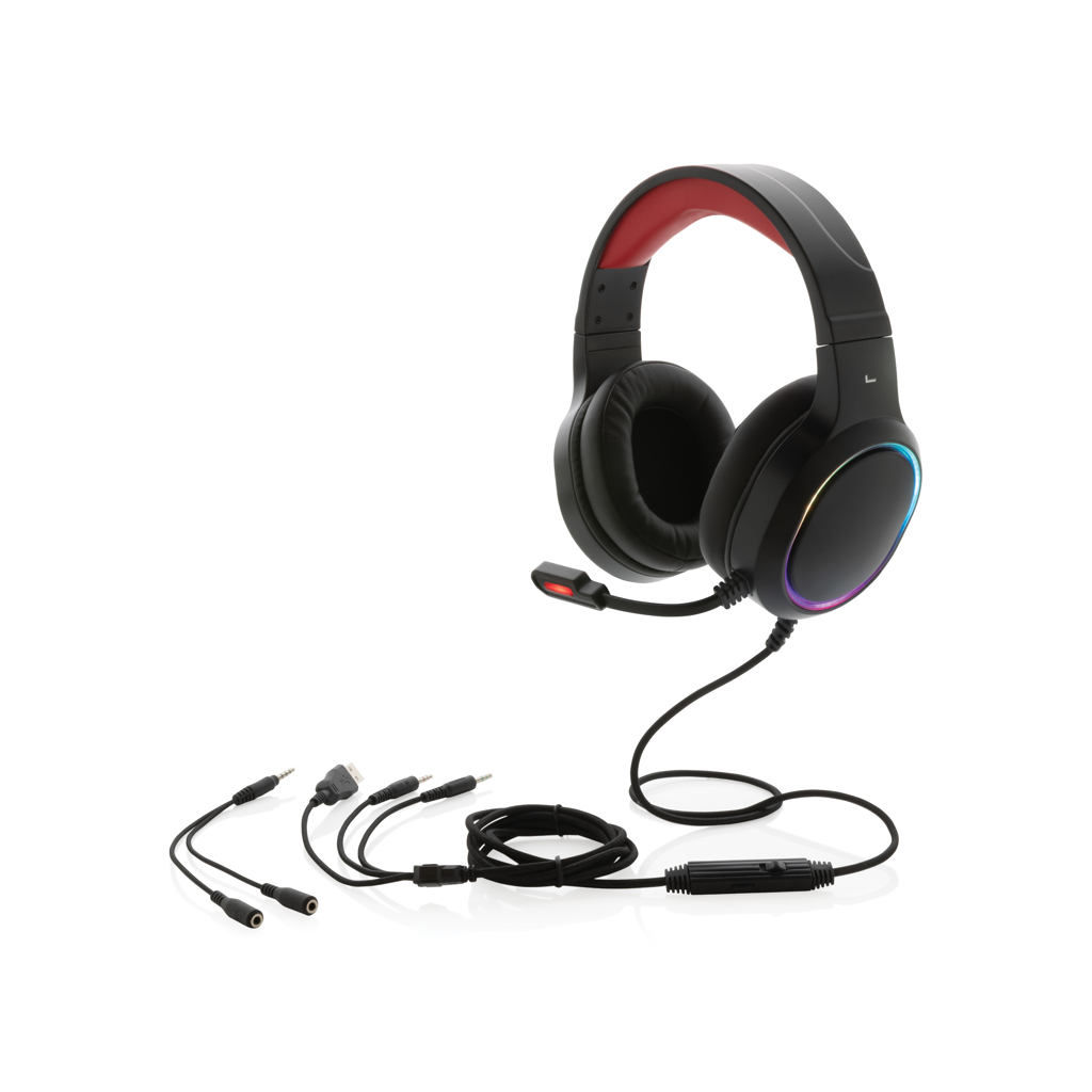 Auriculares personalizados gaming RGB con cable tejido resistente - Tecnología - Regalo Promocional Personalizado - vista alternativa