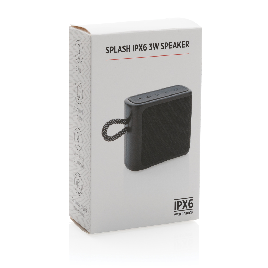 Altavoz personalizado Splash IPX6 impermeable de ABS y tejido de 3W - Tecnología - Regalo Promocional Personalizado - imagen 10