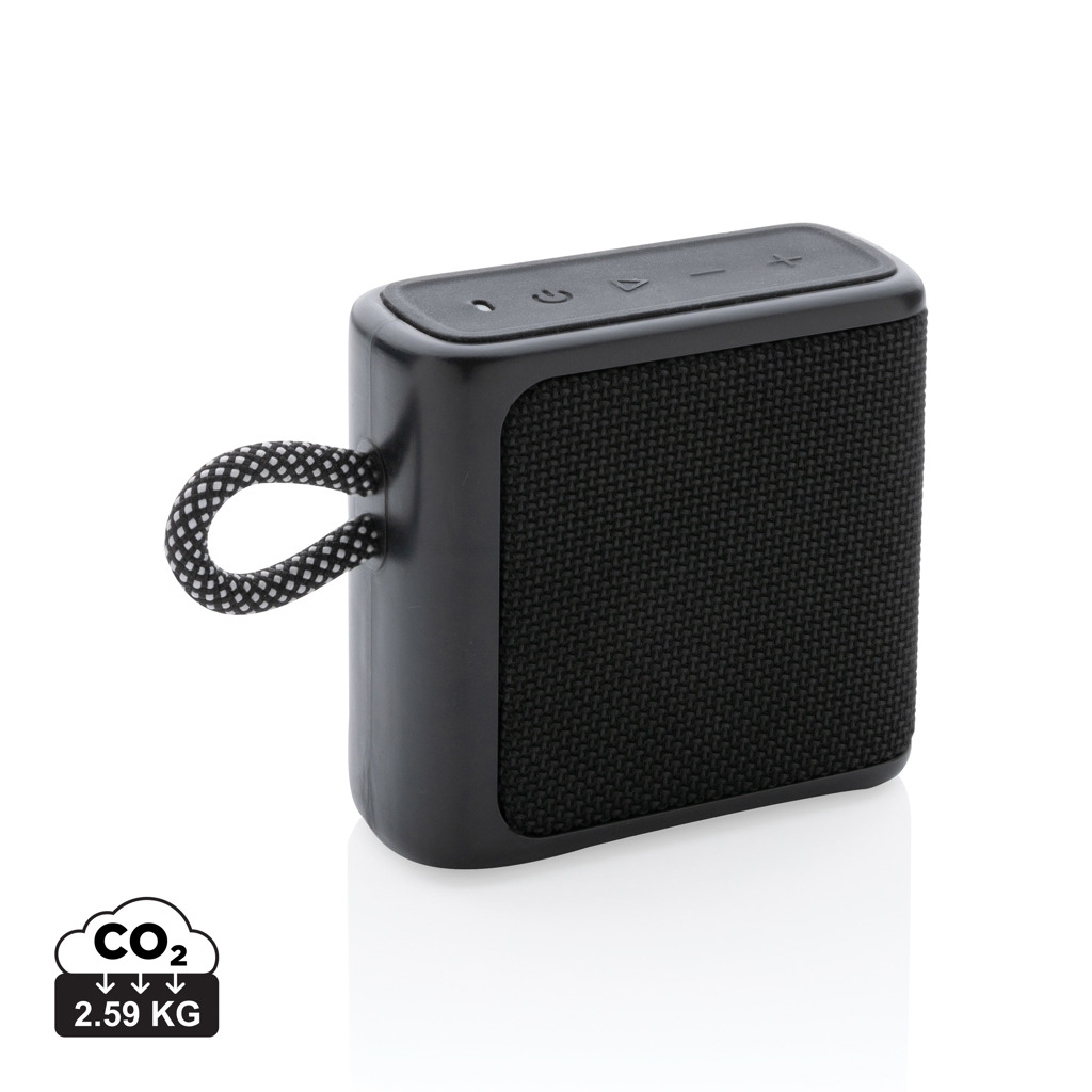 Altavoz personalizado Splash IPX6 impermeable de ABS y tejido de 3W - Tecnología - Regalo Promocional Personalizado
