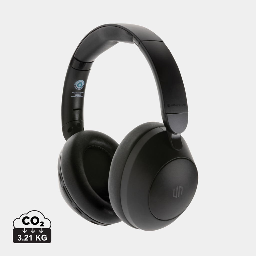 Auriculares personalizados Urban Vitamin Cupertino de ABS reciclado RCS con ANC - Tecnología - Regalo Promocional Personalizado