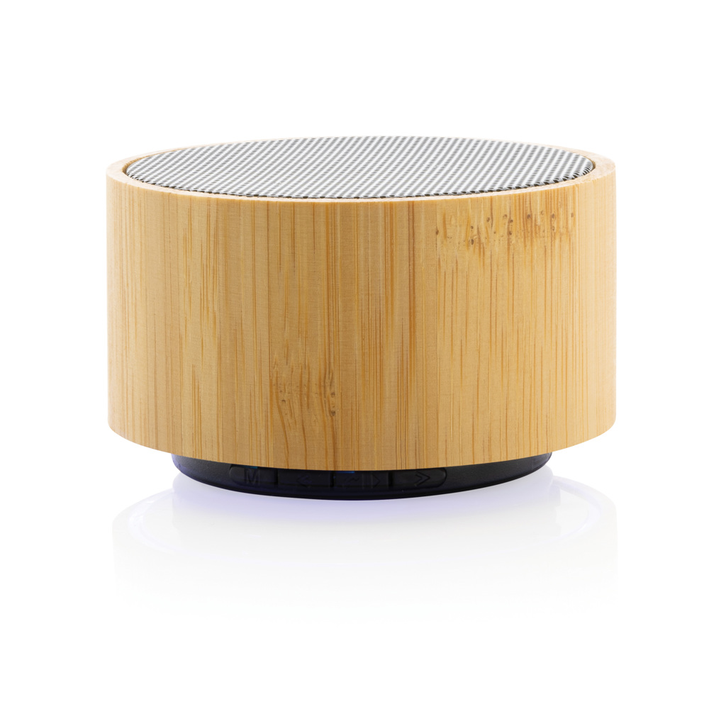 Altavoz inalámbrico personalizado de bambú FSC y ABS reciclado RCS de 3W con LED - Tecnología - Regalo Promocional Personalizado - imagen 3