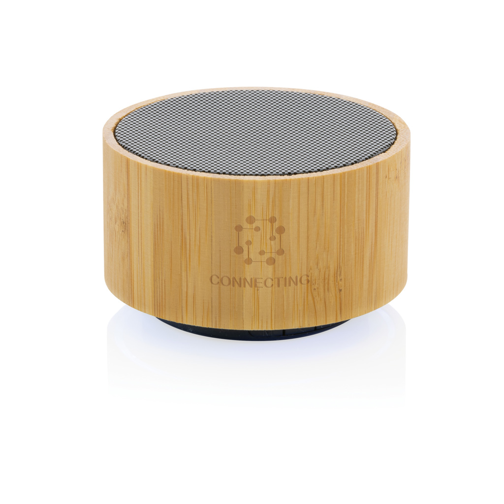Altavoz inalámbrico personalizado de bambú FSC y ABS reciclado RCS de 3W con LED - Tecnología - Regalo Promocional Personalizado - imagen 6