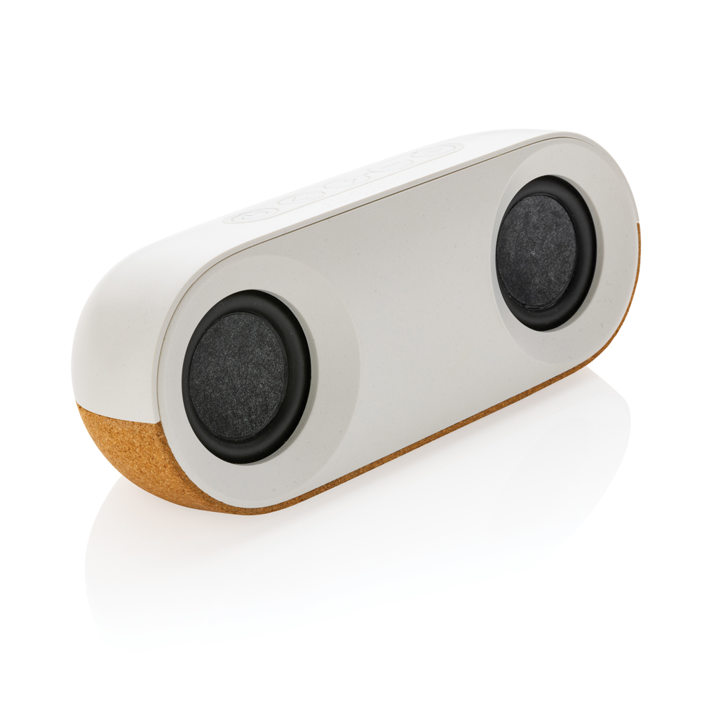 Altavoz personalizado Oregon de corcho FSC y ABS reciclado RCS de 10W - Tecnología - Regalo Promocional Personalizado - vista alternativa