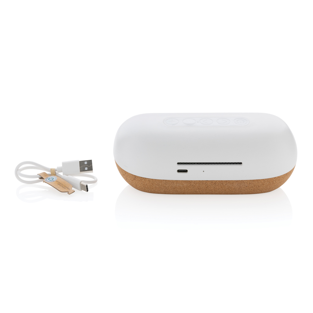 Altavoz personalizado Oregon de corcho FSC y ABS reciclado RCS de 10W - Tecnología - Regalo Promocional Personalizado - imagen 5