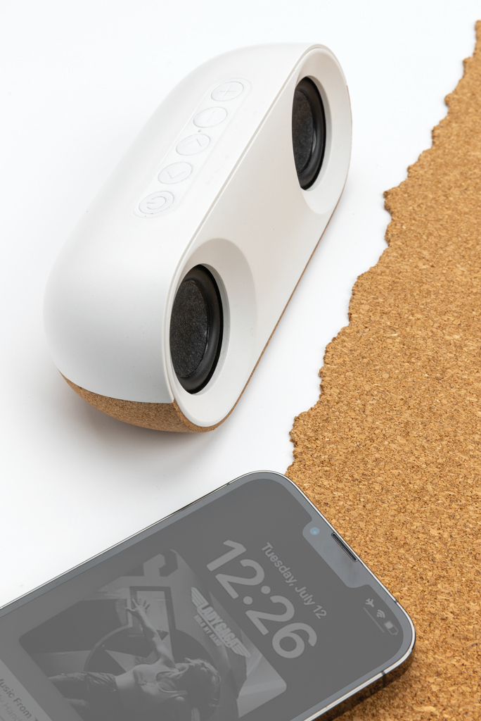 Altavoz personalizado Oregon de corcho FSC y ABS reciclado RCS de 10W - Tecnología - Regalo Promocional Personalizado - imagen 10