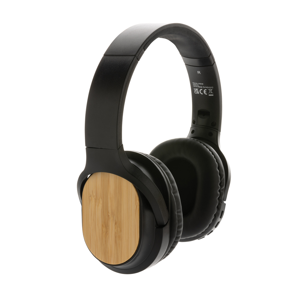 Auriculares inalámbricos personalizados Elite plegables RCS con bambú FSC y BT 5.1 - Tecnología - Regalo Promocional Personalizado - vista alternativa