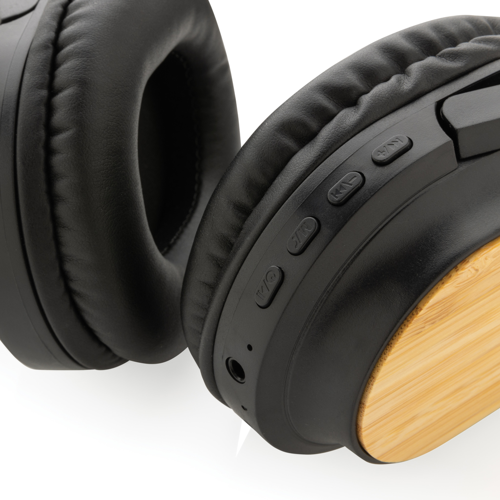 Auriculares Elite inalámbricos plegables RCS y bambú - Tecnología - Regalo Promocional Personalizado - imagen 7