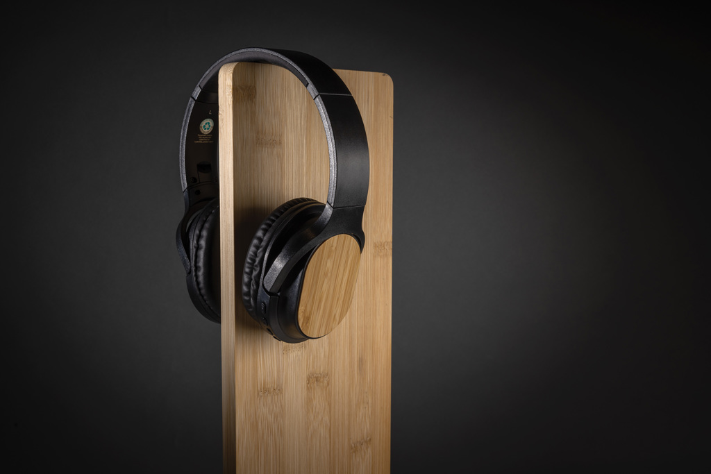 Auriculares Elite inalámbricos plegables RCS y bambú - Tecnología - Regalo Promocional Personalizado - imagen 9