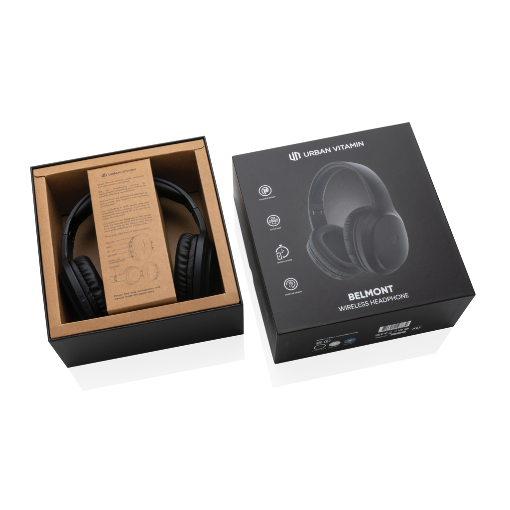 Auriculares inalámbricos personalizados Belmont Urban Vitamin con botón graves - Tecnología - Regalo Promocional Personalizado - imagen 5