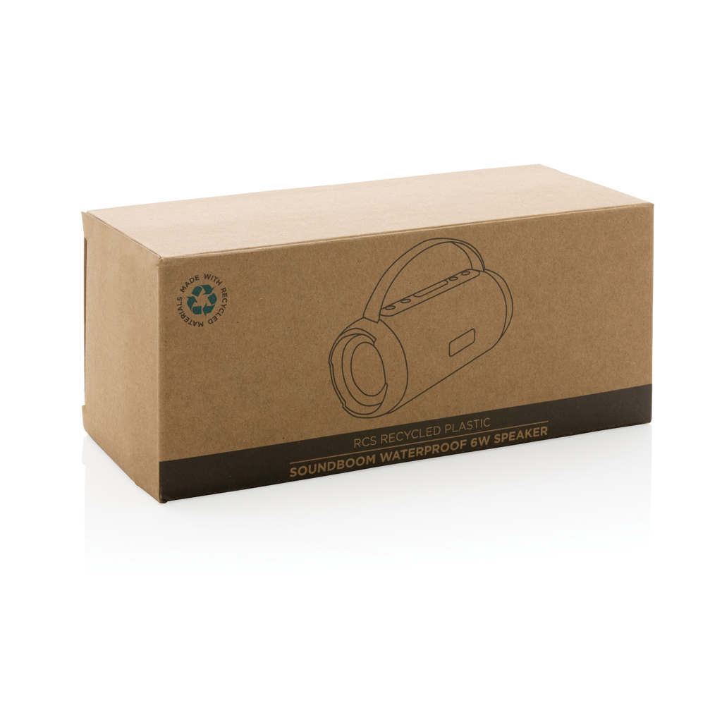 Altavoz impermeable personalizado Soundboom de ABS y PET reciclado RCS de 6W - Tecnología - Regalo Promocional Personalizado - imagen 9