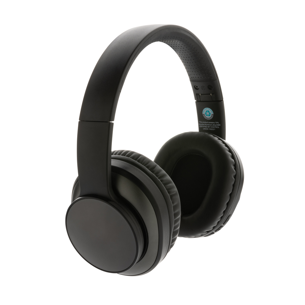 Auriculares inalámbricos personalizados Terra RCS plegables de aluminio reciclado - Tecnología - Regalo Promocional Personalizado - vista alternativa