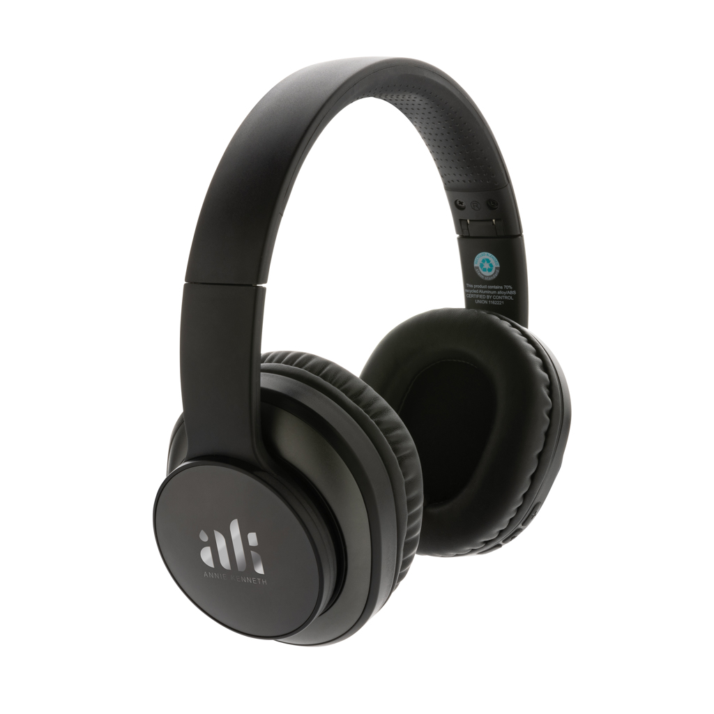Auriculares inalámbricos personalizados Terra RCS plegables de aluminio reciclado - Tecnología - Regalo Promocional Personalizado - imagen 8