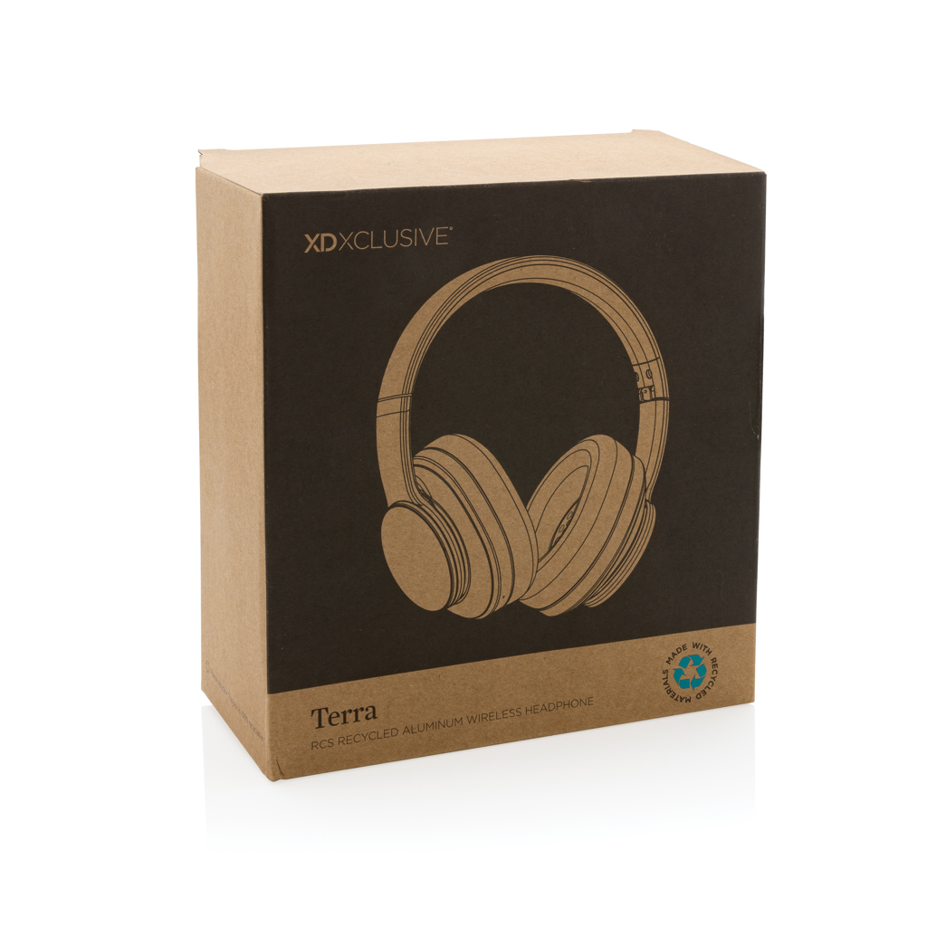 Auriculares inalámbricos personalizados Terra RCS plegables de aluminio reciclado - Tecnología - Regalo Promocional Personalizado - imagen 16