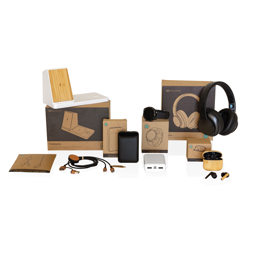 Auriculares inalámbricos personalizados Terra RCS plegables de aluminio reciclado - Tecnología - Regalo Promocional Personalizado - imagen 17